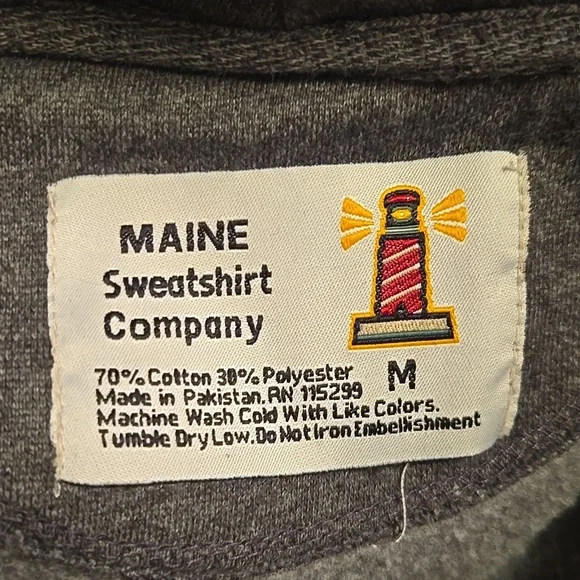 Maine Hoodie Sz. M - Picture 3 of 4